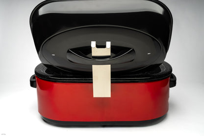 Electric Roaster Lid Daddy — Mess-Free Lid & Spoon Holder