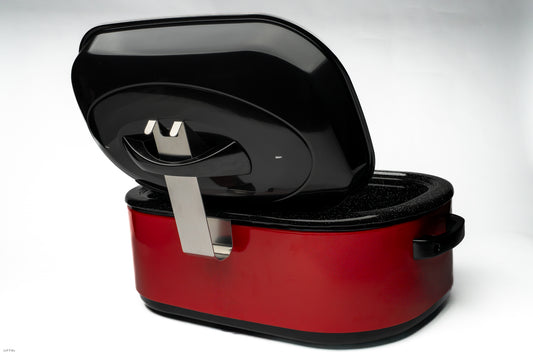 Electric Roaster Lid Daddy — Mess-Free Lid & Spoon Holder